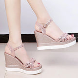 Breakj Summer 2023 Roman Sandals Fairy Style New Fashion High Heel Platform Comfortable Increased Lightweight Women's