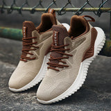 Breakj Men's Sports Shoes 2023 New Casual Flying Weaving Breathable Spring Light Soft Bottom Youth Korean Version Of Running