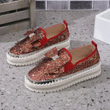 Size Water Drill Shallow Mouth Love Shoes Women's 2024 Summer New Korean Version Of A Thick-Soled Lazy