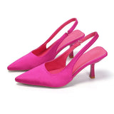 Breakj High-Heeled Sandals Baotou Behind The Empty Stumbling Stumbling New Shallow Tip Single-Shoe Fine Heel High