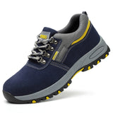 Toe Safety Work Shoes Men Fashion Summer Breathable Slip On Casual Boots Mens Labor Insurance Puncture Proof Shoe