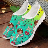 Breakj New Breathable Nurse Shoes Doctor Shoes Net Running Shoes Casual Breathable Sports Women's Shoes Flat