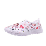 Women's Shoes Shallow Mouth Large Size Casual Single Shoes Women's 43 Round Head Flat-Soled Cartoon Women's Shoes