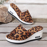 Breakj And Summer New Fish Mouth Slope And Slippers Women Wear Fashion Leisure Flip-Flops To Drag Large Size Women's