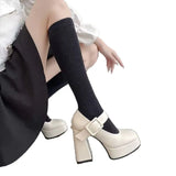 Breakj Mary Jane Single Shoes Women 2025 Spring And Autumn New Word With Temperament Thick-Skin Shoes Single Shoes