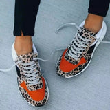 Summer Hot Lady Shoes Women Sneakers Leopard Mesh Breath Women Running Female Shoes Outdoor Flat Platform Zapatos
