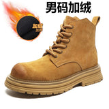 Breakj 2024 New Man British Style Vintage Work Short Boots