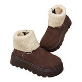 Breakj Bottom Plus Thick Winter Snow Boots Women's Fur Integrated 2025 New Waterproof Short To Keep Warm And Velvet Women's