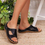 Size Slippers Women Wear Retro Hollowed-Out Sandals For Women's Leisure In Spring And