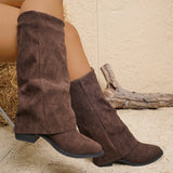 Breakj And Cowboy Boots 2025 New Autumn And Winter Large-Size High-Tube Trouser