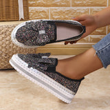 Size Water Drill Shallow Mouth Love Shoes Women's 2024 Summer New Korean Version Of A Thick-Soled Lazy