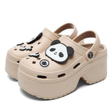 Chunky Platform Sandals 2024 Summer Women Summer Eva Thick Sole Clogs Garden Shoes Woman 2024 New Closed Toe Non-Slip