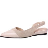 Breakj Fairy Wind Gentle Baotou After The Empty Sandals Spring And Summer New Design Sharp Head Low Heel Temperament French Single