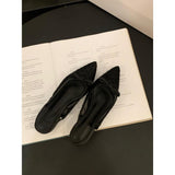 Low-Heeled Bow Head Sandals And Fairy Shoes 2025 New Summer Mesh Canpermeable Flat Sole