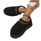 Lamb Wool National Snow Shoes Women's 2024 Autumn And Winter New Style Baotou Warm Cotton Shoes With Plush