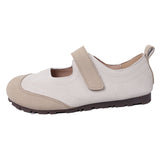 Breakj Retro Simple Shoes Women 2024 Spring And Summer New Women's Wind Color Single Shoes Soft Sole Students Bean