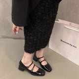 Breakj The Daily Commute To Increase The Thin And Coarse And Small Skin Spring And Summer New French Gentle Evening Evening Wind Mary Jane Single