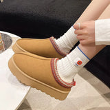 Breakj Large Size Women's Boots Fashion Snow Boots Autumn And Winter Indoor Outdoor Low