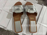 Breakj Large Code 2025 Summer New Women's Slippers Cross-Bottomed Cool And