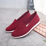 Casual Shoes Light Sneakers Breathable Mesh Summer knitted Vulcanized Shoes Plus Size woman flats Shoes Flying net