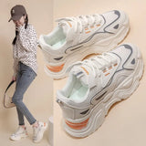 Version Of Dad Shoes Female Spring 2024 New Ins Tide Thick Platform Increased Breathable Casual Sports Women's