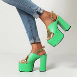 Big Size 43 Dropshipping Ladies Platform Sexy Office Woman Gladiator Sandals Trendy Rome High Heel Open Toe