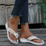 Breakj New Metal Buckle Beach Slippers Women's Casual Sandals