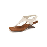 Toe Sandals Women 2024 New Summer Wear High Heel In Roman Shoes Niche Personality Casual Sandals