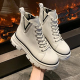 woman winter 2022 boots womens autumn and winter short boots thick-soled inner increase womens boots motorcycle
