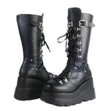 Breakj And Martin Boots 2023 Autumn And Winter 2023 New Large-Size Punk Style Handsome Mid-Sleest