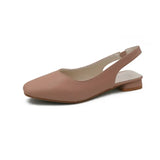 Women's Solid Sandals Covered Toe Casual Sandals Female Flat Buckle Slides Women Shoes sandalia