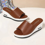 Breakj And Summer New Fish Mouth Slope And Slippers Women Wear Fashion Leisure Flip-Flops To Drag Large Size Women's