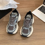 Breakj Dad Shoes Women 2025 New Spring And Summer Spring And Autumn Thick Bottom Increase Leisure Sneakers Running Shock-Absence Light Women's