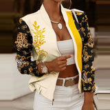Autumn Shiny puff Long Sleeve Cardigan Coat Lady fashion Glitter Sequined Jacket coat Elegant Female clubwear