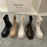 Martin Boots Women's Spring And Autumn 2024 New British Style Boots Internet Celebrities Popular Style Skinny Boots And Short