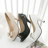 Female Stiletto High Heel Shoes Woman Pumps Sexy Open Toe Fish Mouth Shoes Woman Bowknot Party Sandals Ladies Summer