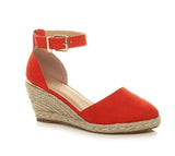 Women Sandals Shoes woman summer Plus Size 35-43 Women Hemp Wedge Buckle Sandal Ladies Weaving Wedges Sandals Sandalias