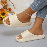 Women's Platform Cloud Slippers Eva Soft Sole Pillow Slides Woman Non Slip Bathroom Home Slippers Women Summer Beach Flip