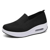 Breakj Sleeve Sleeves Of Lazy People Thick Soles To Increase The Air Cushion Sports Rocking Shoes New Fly Weaving Mesh Breathable Casual Women's