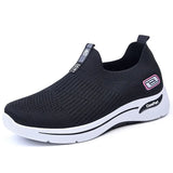 Women Leisure Sneakers Outdoor Mesh Soft Bottom Sport Shoes Vintage Solid Slip on Breathable Shoes Sneakers Women Zapatos