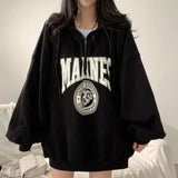 Hoodies Women 2023 New Autumn Winter Fashion Casual Warm Oversized Hooded Pullover Loose Jacket
