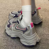 Breakj Shoes Women's Spring Summer 2025 New Thick Soles To Increase The Breathable Leisure Mesh