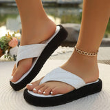 Breakj Cool Slippers 2025 Summer New Large-Size Leisure Thick-Bottomed Clip