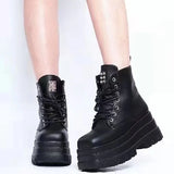Breakj New Large-Size Thick-Bottomed With Short Boots Women's Round-Headed Pine Cake Fashion Martin
