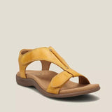 Breakj Summer New Large-Size Casual Women's Sandals Flat-Soled Thick-Soled Magic Stick Casual Beach