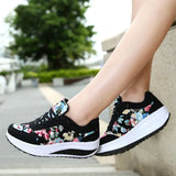 Women Shoes 2018 Fashion Sneakers Women Basket Femme Comfortable Wedges Sneakers chaussure femme Women Vulcanize