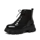 Bottom Martin Boots Female 2023 New Increased Thick Bottom Round Head British Wind College Style Women's Ankle