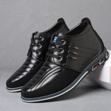 Breakj Middle Top Casual Men's Shoes Round Head Front Strap Men's Tooling Shoes Fashion Plus Size Shoes 46