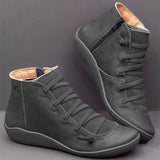Breakj Autumn And Winter New Women's Boots Large-Size Leisure Short Boots Flat Bottom Women's Casual Single