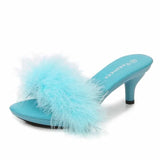 Three-Dimensional Flowers Slippers Summer Transparent Sandals Beach Shoes Thin High Heels Walk Show Crystal Party Women